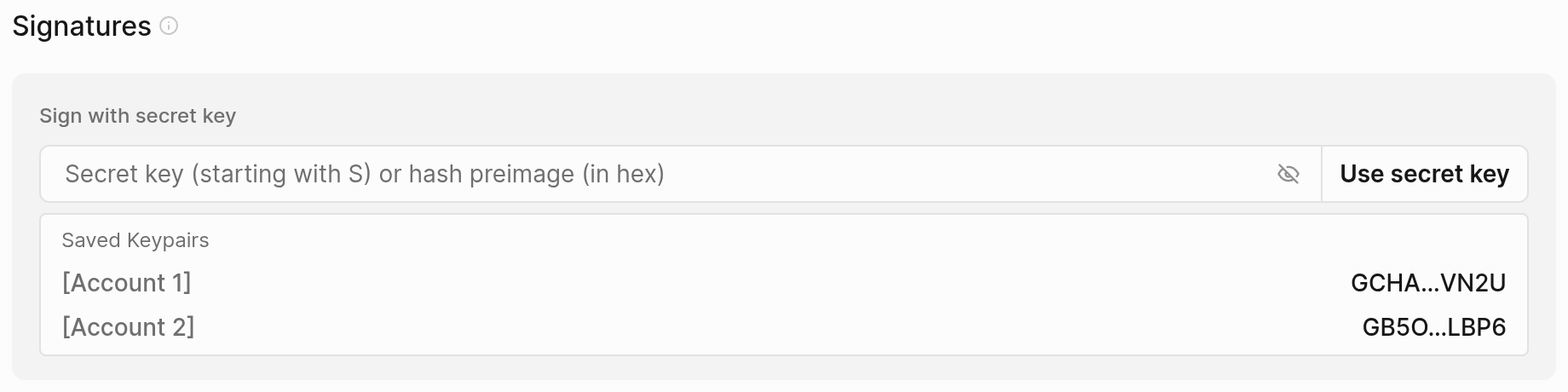 Lab: Use saved secret key